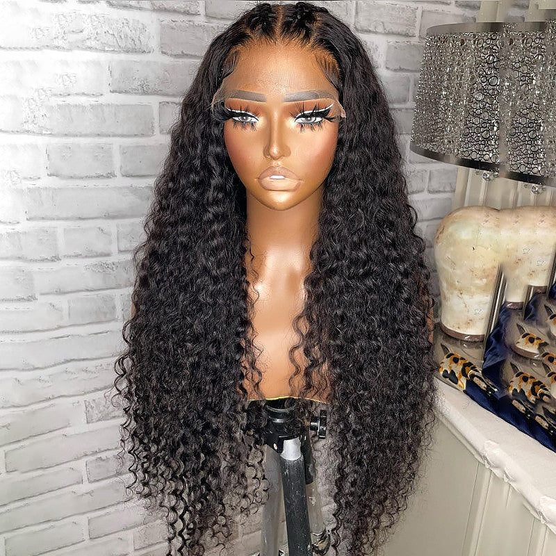 Xrs Beauty Hair Real Human Hair HD Full Lace Wig Water Wave Clean Hairline Knots [FLW05]