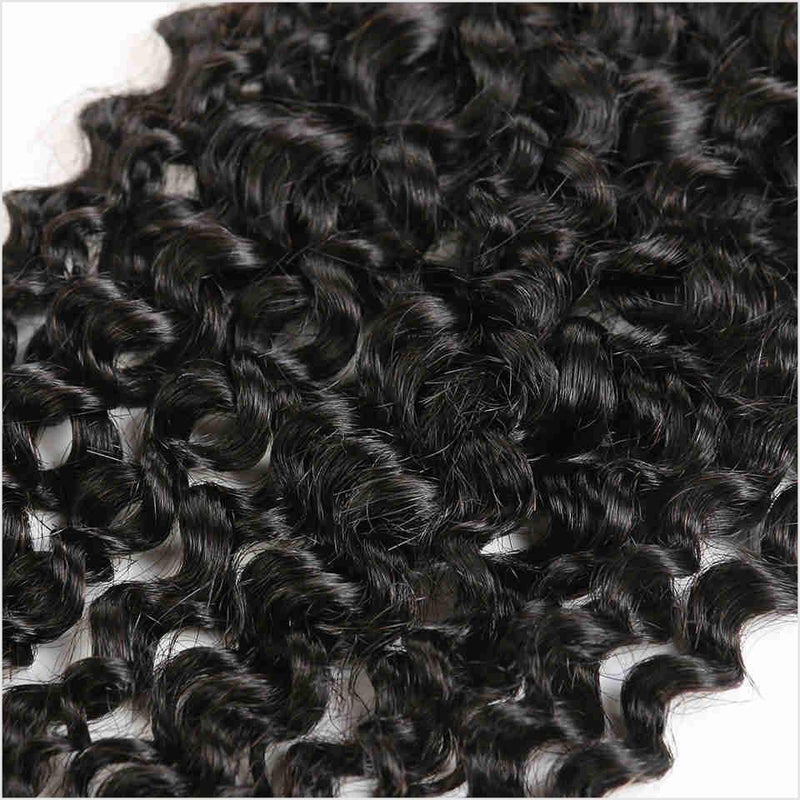 Ali Grace Brazilian Kinky Curly Human Hair 4x4 Lace Closure Can be Dyed and Bleached Lace Closure Free Part