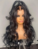 Jessies Wig (Can Do Half up Half Down )Body Wave Full Lace Wig With 4C Hairline Edge Brazilian Human Hair Wigs