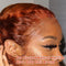 Mslynn Orange Ginger Wig Water Wave13X4 Lace Front Wig Colored Human Hair Wigs