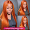 Aligrace 13x4 Lace Straight Wigs Ginger Orange Color