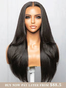 Hairvivi Vera Long Layered Yaki Middle Part Glueless Wig Human Hair