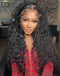 Jessies Wig Glueless Clear Crystal HD Lace Curly Human Hair Lace Front Wig Invisiable Lace Closure Wig