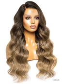 Hairvivi Briella Glueless Human Hair Wigs Ombre Color Pre-Plucked Clean Bleached