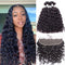 Dola Hair Water Wave Curly Brazilian Hair Bundles With HD Lace Frontal