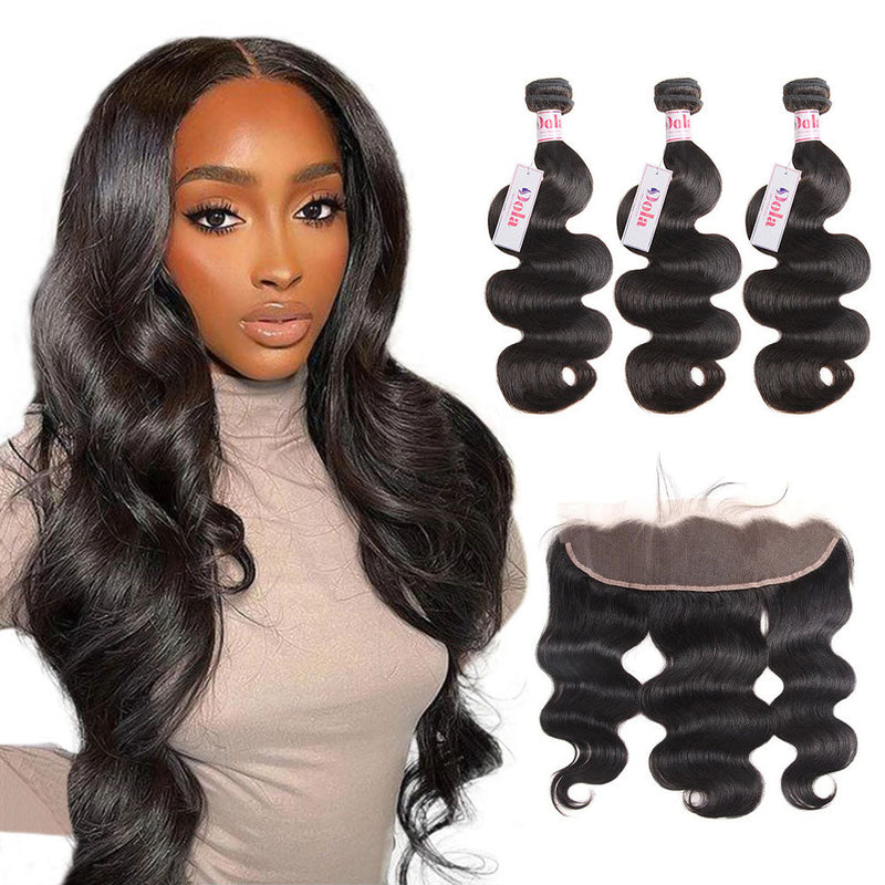 Dola Hair HD Lace Frontal Body Wave 13X4 With Brazilian Virgin Hair