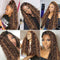 Aligrace Hair 13x4 Lace Water Wave Wigs HighLight Brown Color