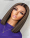 Jessies Wig Double Drawn HD Lace Highlight Straight Bob Wig 5x5 4x4Balayage Honey Blonde Closure Wig