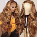 Aligrace 13x4 Frontal Lace Body Wave Glueless Wig 4/27 Highlight Color