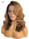 Hairvivi Zuri Honey Blonde Lace Front Wig With Dark Brown Color Underneath HD Lace