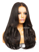 Hairvivi Abigail Human Hair Wig 180% Density Natural Color HD Swiss Lace