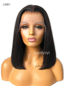 Hairvivi Abby Yaki Wig Human Hair Bob Cut HD Lace