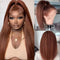 Dola Hair Yaki Straight Color Ginger Lace Closure Human Wig 180% Density