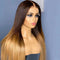 Dola Hair 4X4 Ombre Honey Blonde Straight Lace Closure Human Hair Wig