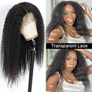 Mslynn T Part Lace Wig Transparent Lace Wig Afro Kinky Curly Human Hair Wigs