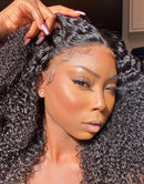 Jessies Wig Kinky Curly 360 Full Lace Frontal Wig For High Ponytail Human Hair Wigs (Summer Must Have)