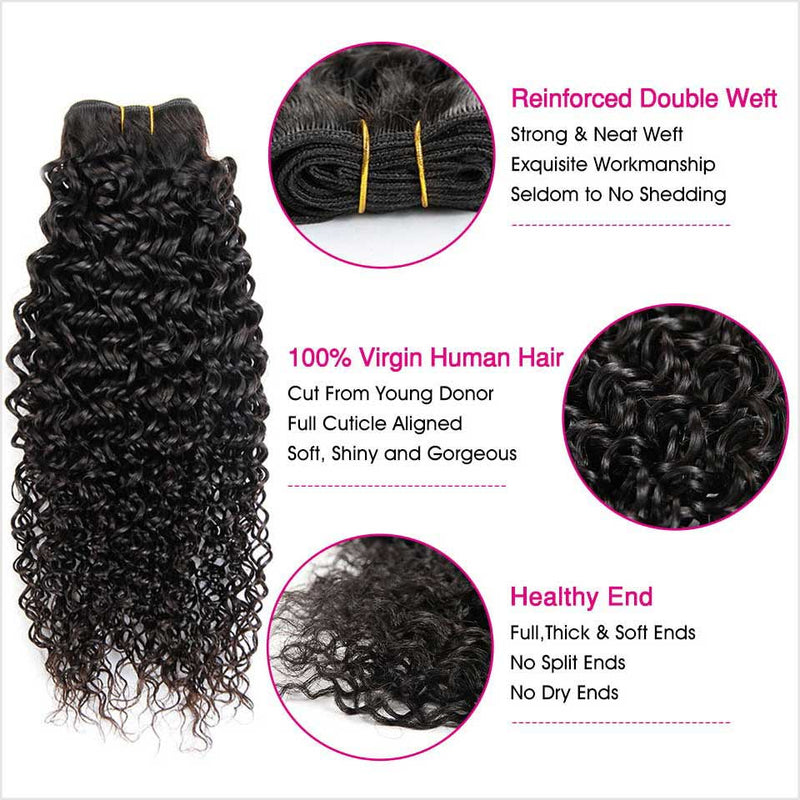 Ali Grace 4 Pcs Kinky Curly Human Hair Bundles