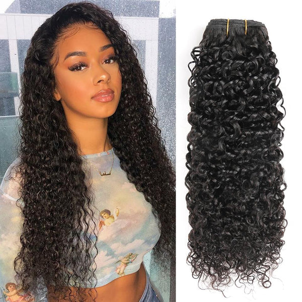 Ali Grace 12A Grade Brazilian Kinky Curly Human Hair 1 Bundles Natural Color