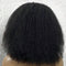 Aligrace Machine Made Afro Curly Human Hair Wig With Bangs