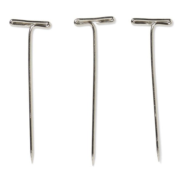 DONNA LARGE WIG T-PINS PREMIUM COLLECTION 12PCS #2041 SILVER