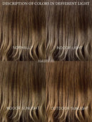 Hairvivi Maeve Long Layered Wig With Bangs 180% Density Brown Lace Front