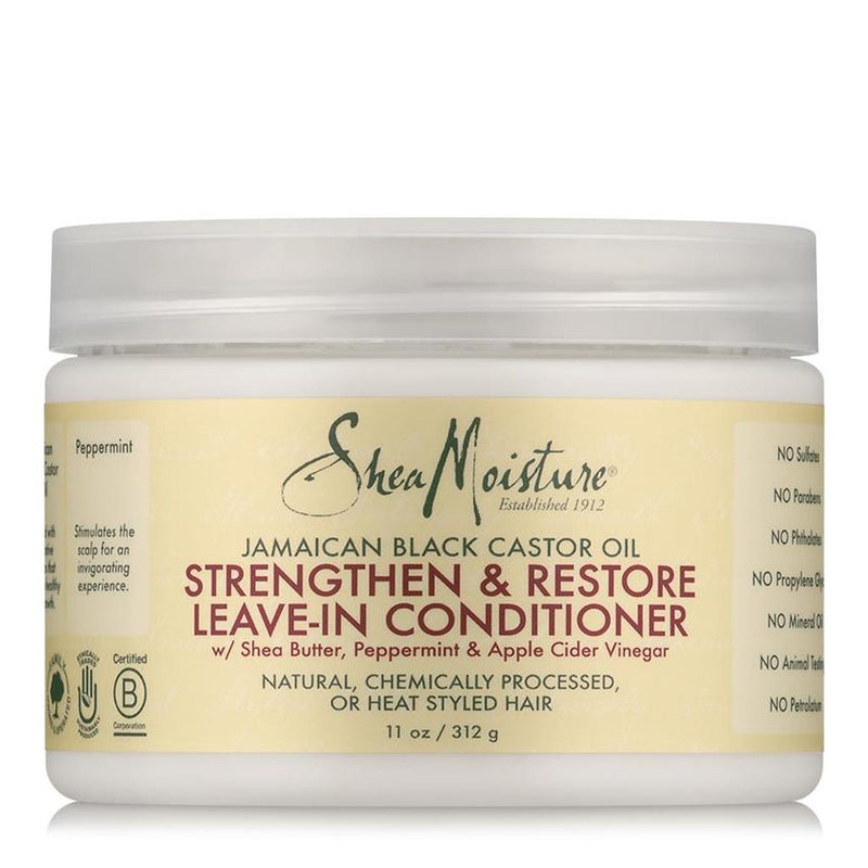 Shea Moisture Jamaican Black Castor Oil Strengthen & Restore Leave-In Conditioner 11 OZ