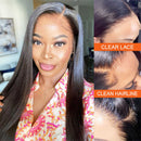 Xrs Beauty Hair Human Hair HD Lace Front Wig Straight 13x6 *NEW* CLEAR LACE & CLEAN HAIRLINE [ LFW11 ]