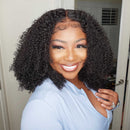 Xrs Beauty Hair Human Hair HD Lace Front Wig Tight Curly 13x6 *NEW* CLEAR LACE & CLEAN HAIRLINE [LFW18]