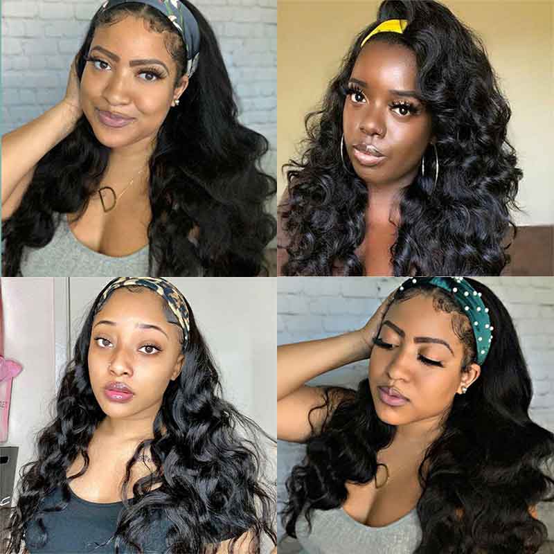 Aligrace Headband Loose Wave Glueless Wigs