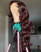 Jessies Wig Highlight 99J Colored Body Wave 13x4 Lace Front Wig HD Lace 4x4 Lace Closure Wig