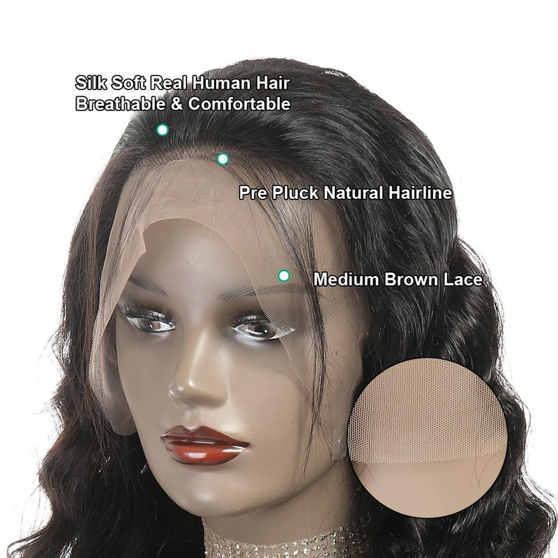 Aligrace 13X6 lace Loose Wave Human Hair Lace Wigs