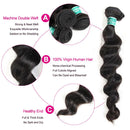 Ali Grace Loose Wave Hair Bundles 3 Pcs With 4x4 Lace Closure