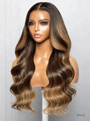 Hairvivi Jessie Loose Wave Wig Light Brown Highlights 180% Density Wig