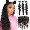 Ali Grace Loose Wave Hair Bundles 3 Pcs with 13*4 Lace Frontal