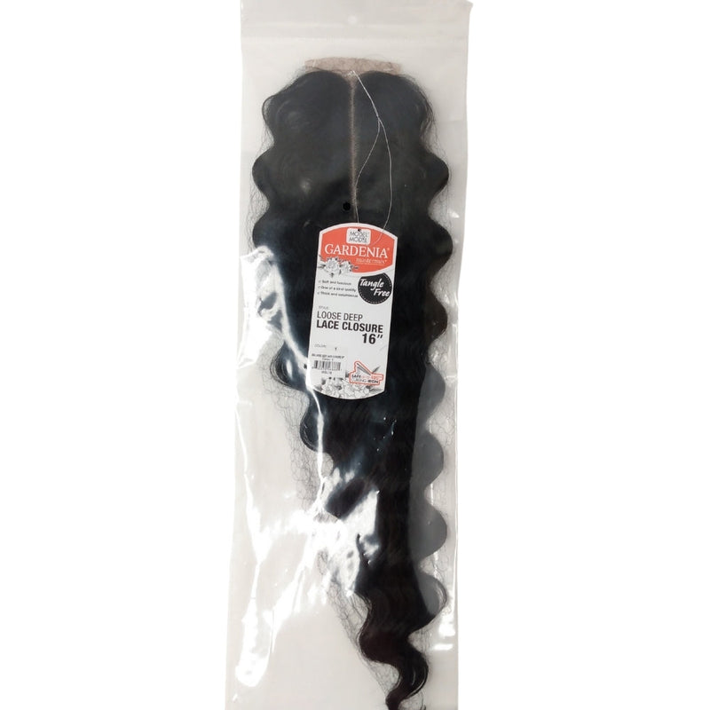 Model Model Synthetic Gardenia Mastermix Lace Closure - Loose Deep 16"