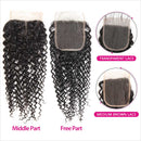 Ali Grace Brazilian Kinky Curly Hair Bundles 4 Pcs With 4x4 Lace Closure