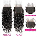 Ali Grace Water Wave Hair Bundles 4 Pcs With 4x4 Lace Closure