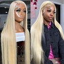 Spring Sale Mslynn Straight Lace Front Human Hair Wig 613 Blonde Wigs For Women