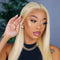 Mslynn 613 Blonde Wig Straight Lace Front Human Hair Wigs Virgin Hair