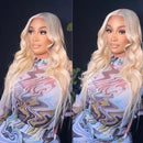 Mslynn 613 Blonde Wig Body Wave Human Hair Wigs Long Blonde Wig Lace Front Wigs