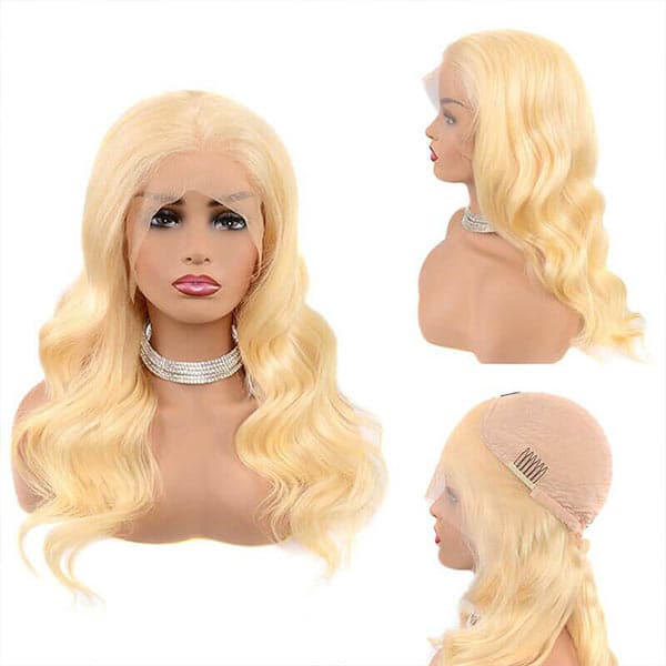 Mslynn 613 Blonde Wig Body Wave Human Hair Wigs Long Blonde Wig Lace Front Wigs