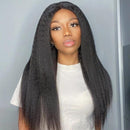 Mslynn Hair T Part Lace Wig Kinky Straight Human Hair Wigs Yaki Straight Lace Wig