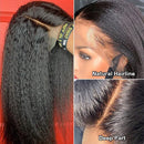 Mslynn Hair T Part Lace Wig Kinky Straight Human Hair Wigs Yaki Straight Lace Wig