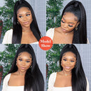 Mslynn Hair Kinky Straight 3 Bundles 100% Unprocessed Yaki Straight Human Hair