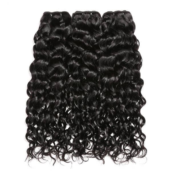 Mslynn Hair Water Wave 3 Bundles Brazilian Virgin Hair Wet And Wavy Human Hair Weave Bundles