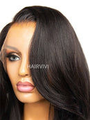 Hairvivi Cindy Yaki Hair Natural Looking Wigs Side Part Human Hair Wig