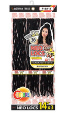 Motown Tress Feather Lite 3X Neo Locs 14" Crochet Braid Hair (Pre-Looped)