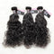 CurlyMe Natural Wave Virgin Human Hair 3 Bundles With 13x4 Frontal Natural Black