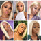 Straight 613 Blonde Bob Wig 13x4 Lace Front Human Hair Wig Pre Plucked