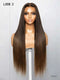 Hairvivi Chase Brown Ombre Human Hair Glueless Wigs Natural Looking HD Lace